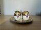 Vtg NIPPON Hand Painted Grape Motif Ceramic Condiment Set With Gold Trim On Tray