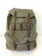 Vtg Swiss Army Military Backpack Rucksack 1950s Salt & Pepper Canvas/Leather