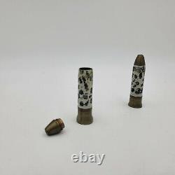 WWII Trench Art Salt And Pepper Set Eastern Theater USMC Attributed