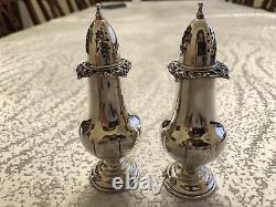 Wallace grande baroque sterling salt and pepper