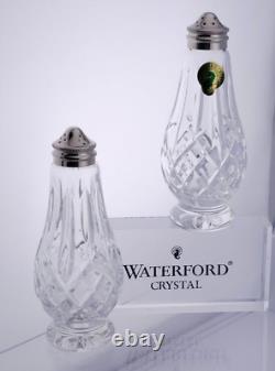 Waterford Crystal ARAGLIN Salt & Pepper Shaker Set EXCELLENT