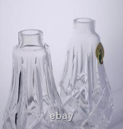 Waterford Crystal ARAGLIN Salt & Pepper Shaker Set EXCELLENT