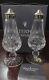 Waterford Crystal LISMORE Footed Salt and Pepper Shakers 6 tall Box