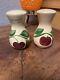 Watt Appleware Pottery salt & pepper shakers School Hill Wisconsin Advertising