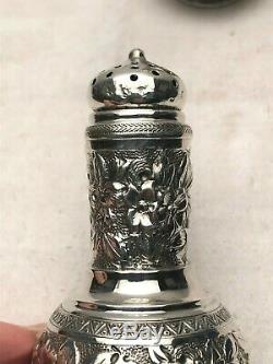 Whiting Division of Gorham antique Salt & Pepper Shakers, #24H, Sterling