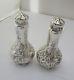 Whiting Sterling Silver Floral Repousse Salt & Pepper Shakers