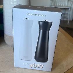 Williams Sonoma Wood Salt and Pepper Mills, Black & White NEW