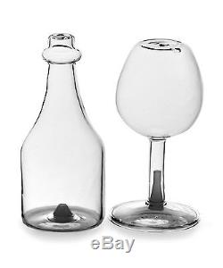 Wine Glass and Bottle Salt and Pepper Shakers