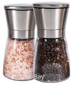 Wow BULK 200 CLASSY Elegent Salt and pepper grinder set With Matching Stand