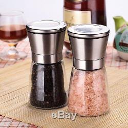 Wow BULK 200 CLASSY Elegent Salt and pepper grinder set With Matching Stand